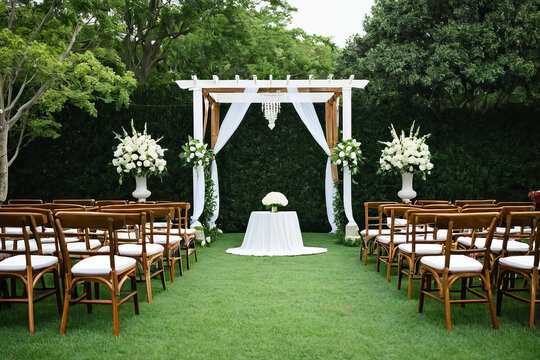 Minimalism and Love: Wedding in a Secluded Yard under the Sun's Rays