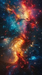Obraz na płótnie Canvas Colorful Space Filled With Stars