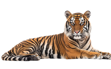 Tiger on transparent or white background