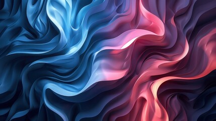 a set of blue and pink abstract backgrounds, in the style of rounded forms, rounded, dark sky-blue and dark crimson, abstraction. Generative AI
