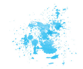 Fototapeta na wymiar Blue watercolor vector stains; background for texts
