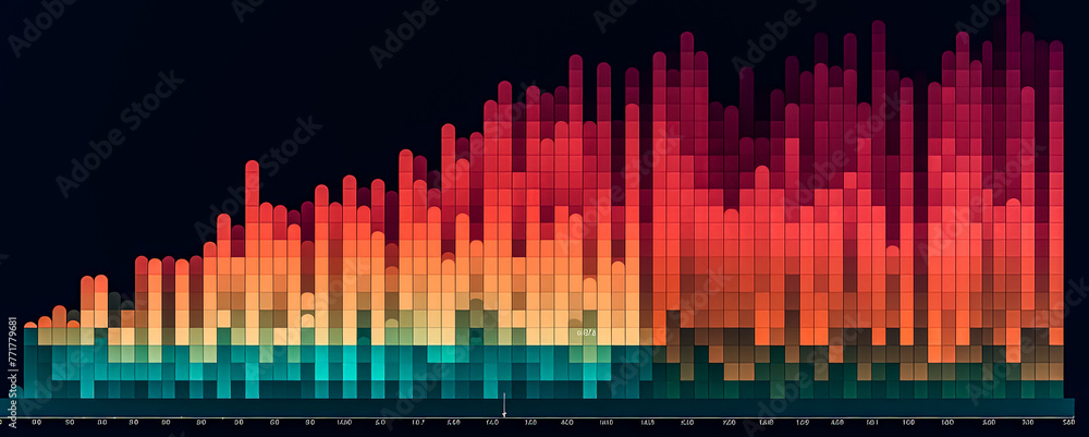 Poster a sales chart displaying high and low indicators, representing fluctuations in sales performance ove