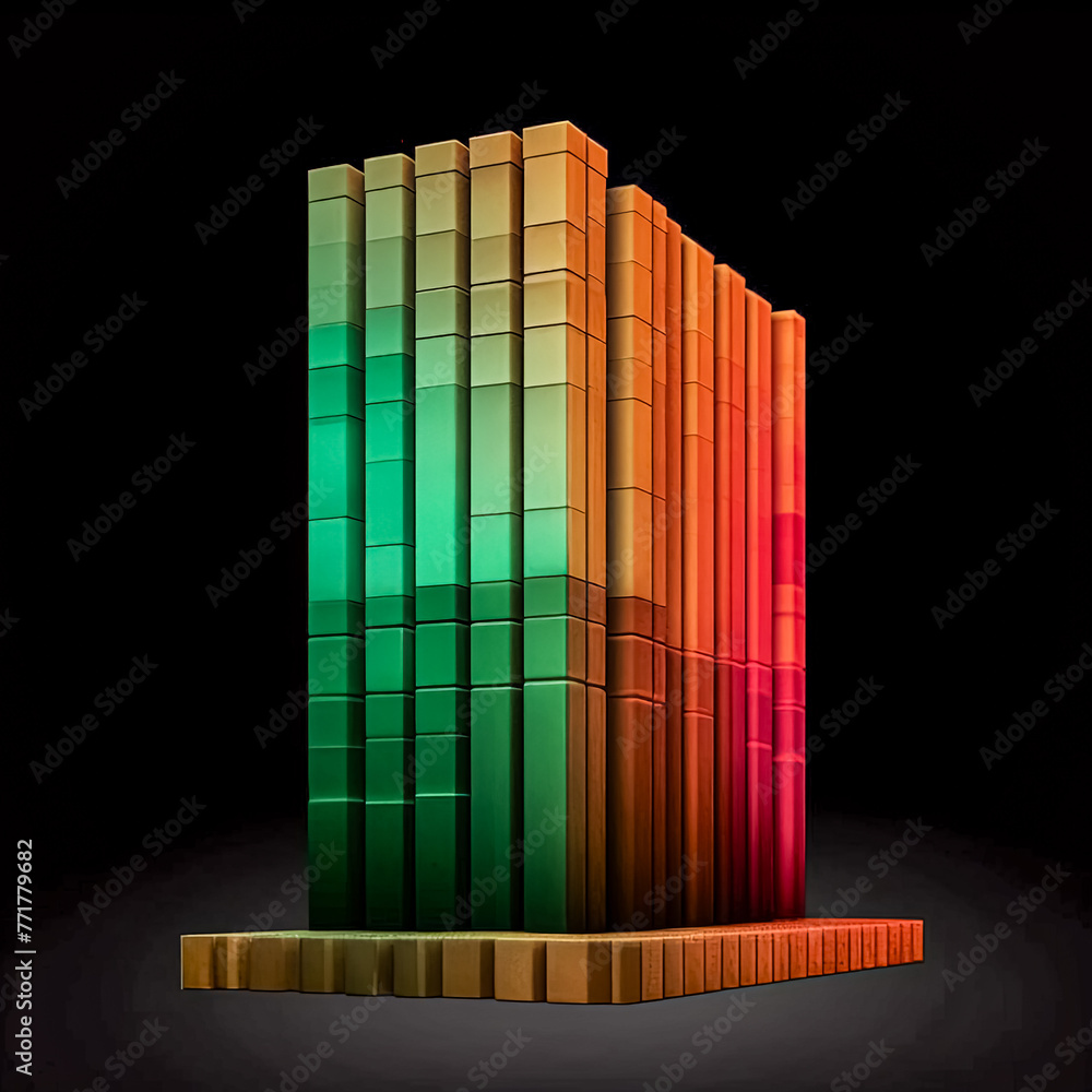 Poster a sales chart displaying high and low indicators, representing fluctuations in sales performance ove