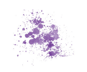 purple watercolor on white background vector illustration