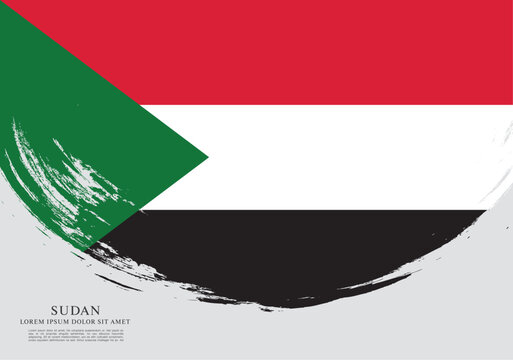 Flag of Sudan, vector illustration 