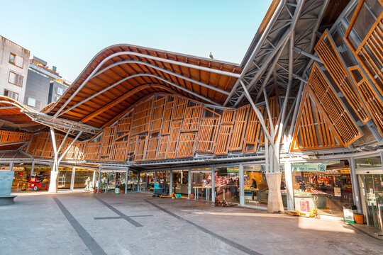 Mercat de Santa Caterina in La Ribera, Barcelona, Spain.