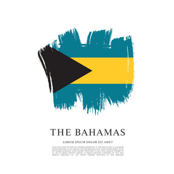 Flag of The Bahamas, vector illustration 