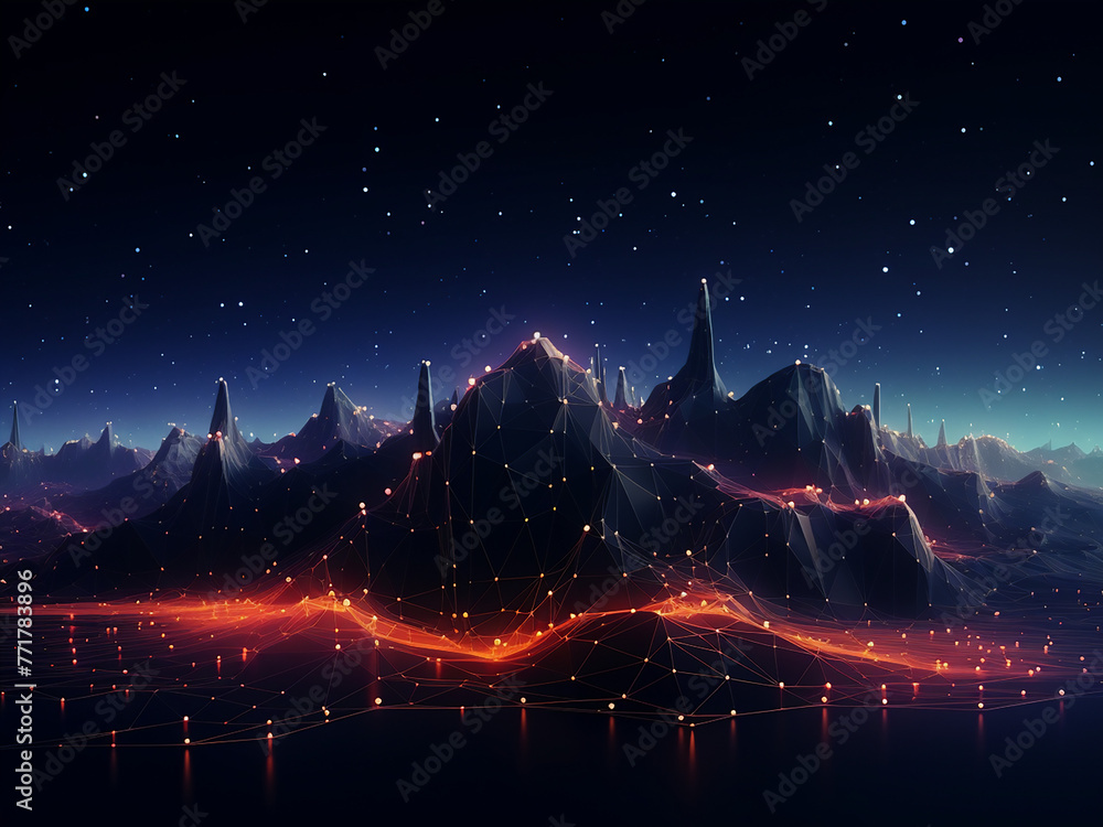 Canvas Prints unseen cosmic rays dark against the backdrop of space. ai generation.