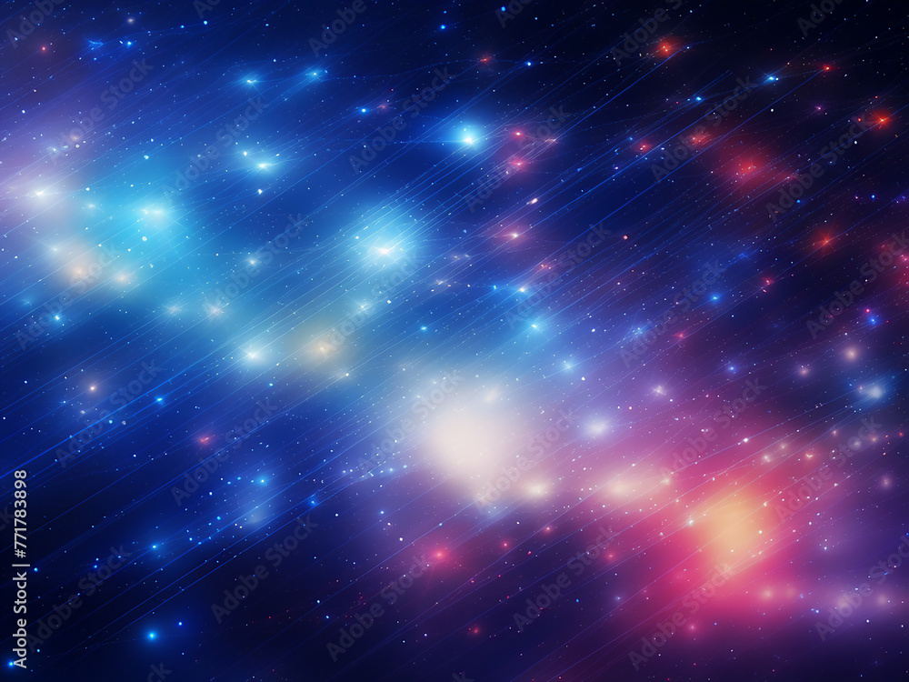 Canvas Prints a stunning cosmic ray display in the universe's backdrop. ai generation.