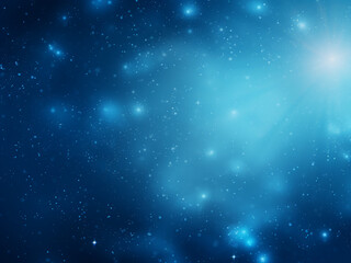 Obraz premium Stunning Galaxies Blue in the vast cosmos. AI Generation.
