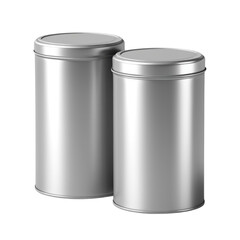 a silver metal tin can on Isolated transparent background png. generated with AI