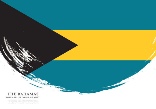 Flag of The Bahamas, vector illustration 