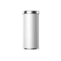 Close-up various metal and white tin can on Isolated transparent background png. generated with AI