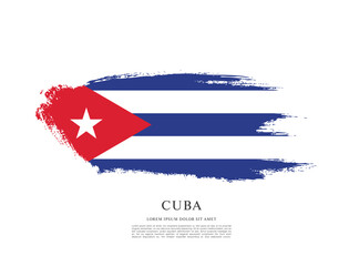 Flag of Cuba, vector illustration 