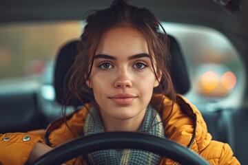 Self-assured driver in urban settings: confidently navigating city roads.