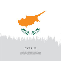 Flag of Cyprus, vector illustration 