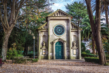 Carlos Alberto Chapel in Crystal Palace Gardens, park in Porto, Portugal