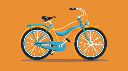 Bike comics icons over orange background vector ill