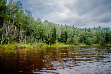 Obraz premium Rippling River Panorama