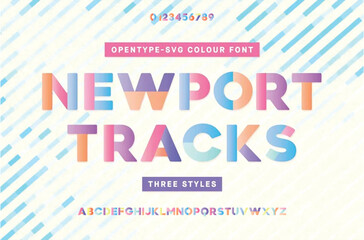 sans serif. Vector typefaces, uppercase alphabet with letters and numbers, font, typography.