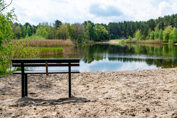 Lakeside Bench Offering Peaceful Waterfront View