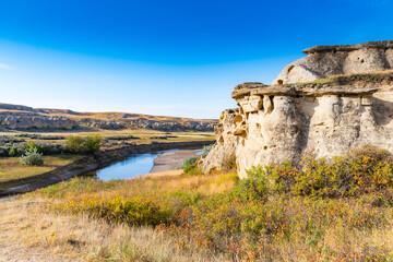 Writing on stone historic provincial park in Alberta Canada