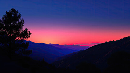 Sunset near King's Canyon National Park, California
