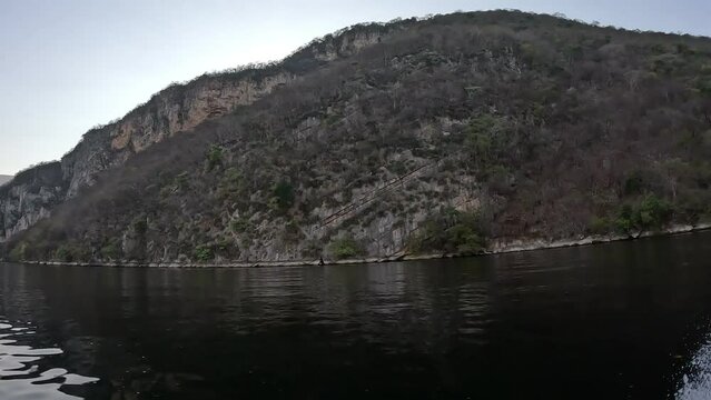 Sumidero Canyon and Grijalva River near Chiapa de Corzo, Mexico,Chiapas-timelapse