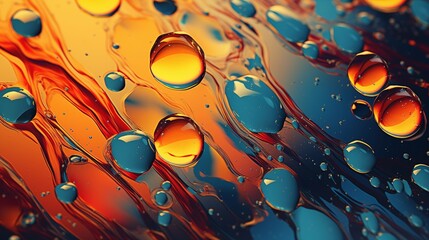 abstract oil drops. Colorful oil drops and swirls on a background