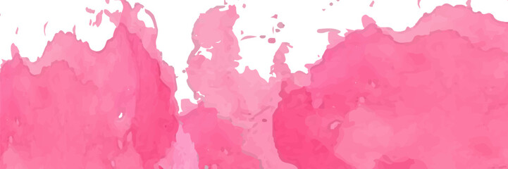 vector pink watercolor background for business card or flyer template