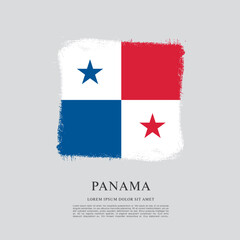 Flag of Panama, vector illustration 