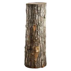 Fototapeta premium Tree trunk isolated on transparent background.