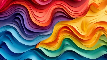 Colorful abstract cut paper.