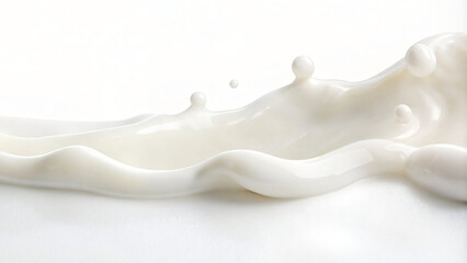 Milk splash on black and white backgrounds with a creamy texture, representing freshness and health