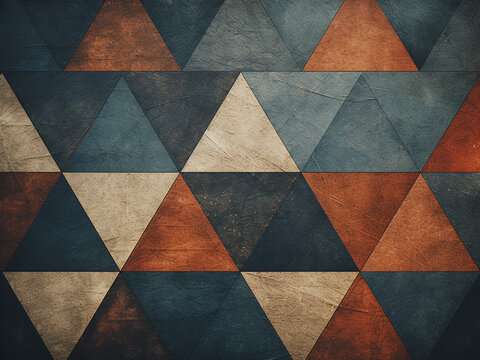 Vintage textured paper with geometric patterns in creative design.