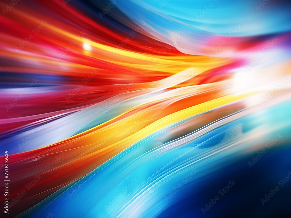 Aufkleber delve into the spectrum of colors depicted in this abstract and vibrant motion blur backdrop.
