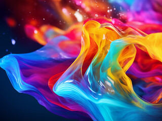 Engage with the abstract beauty of a colorful motion blur background.