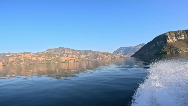 Sumidero Canyon and Grijalva River near Chiapa de Corzo, Mexico,Chiapas