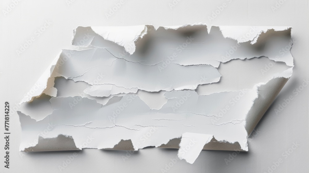 Aufkleber An image of torn paper with a transparent background.
