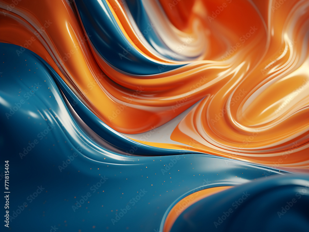 Poster color digital paint and rich texture define the web design background