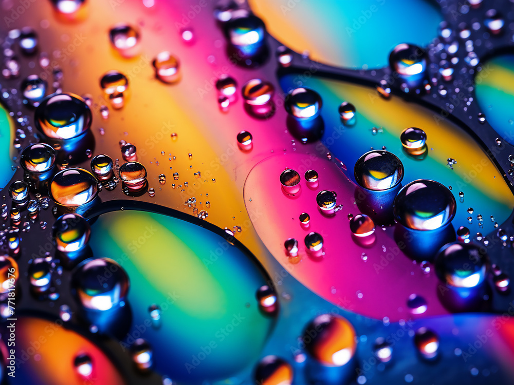 Poster computer-generated illustration displays an abstract fractal background