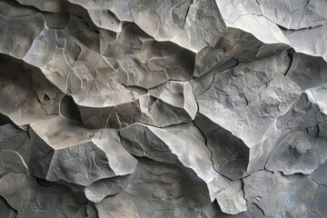 A large rock with many cracks and crevices