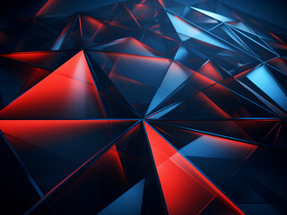 Abstract geometry comes alive with a burst of color, inviting creativity to flourish. - obrazy, fototapety, plakaty