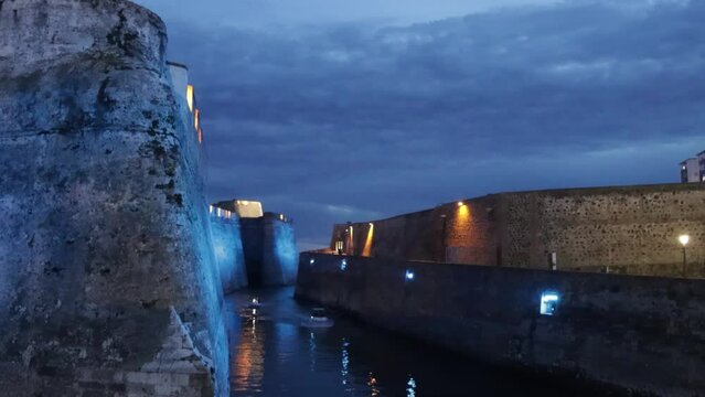 Moat of the Royal Walls of Ceuta, in Spain