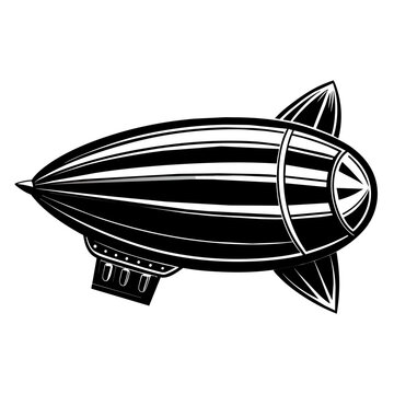 recommend clip art: Vector, blimp silhouette, laser cut, white background
