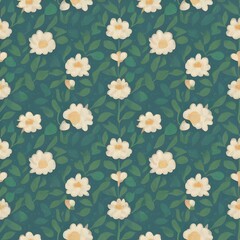 Flowers' seamless pattern design