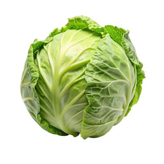 Cabbage isolated on a transparent background