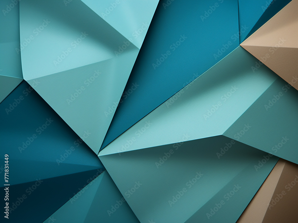 Poster explore a blank paper background in abstract geometric design.