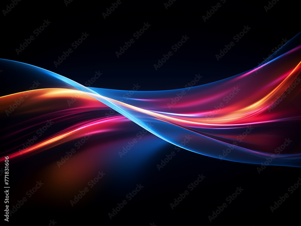 Poster behold the captivating traces of light captured through slow shutter speed.