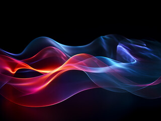 Explore the dynamic interplay of light against a black backdrop.